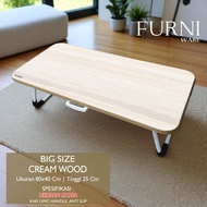 Folding Study Table 80x40cm Jumbo Import Portable Study Table Large Laptop Table Size 80x40x25 Cm FU