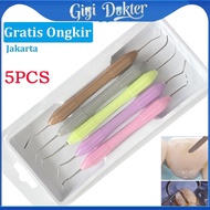 5pcs Dental Composite Filling Spatula /Aesthetic Restoration Instrument Instrumen gigi Dental Instru