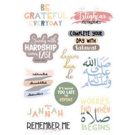 Islamic Quotes Sticker / Motivational Quotes Sticker / DIY Sticker / Book Sticker / Sticker Planner 