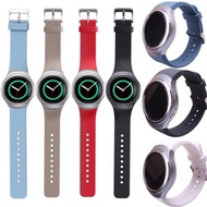 For Samsung Gear S2 SM-R720 watch strap Silicone Solid color sport watchband Strap with connector For Samsung Gear S2 R720 strap