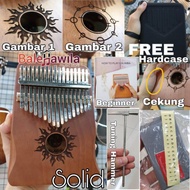 Kalimba 17Key Import Mahogany Wood Kalimba 17 Keys Fire Bonus Hardcase