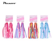 [Phenovo] 2 Pack Bike Streamers, Bicycle Grips, Pompoms, Length 25cm, Kids Balance Bike Decoration, 