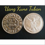 Uang Kuno Koin 25 Sen Tahun 1952, 1955, 1957