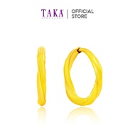 TAKA Jewellery 999 Pure Gold Hoop Earrings