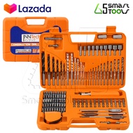 InnTech ชุดดอกสว่าน เจาะปูน / ไม้ / เหล็ก 110 ชิ้น V-SERIES Combination Drill Bits for Metal / Mason