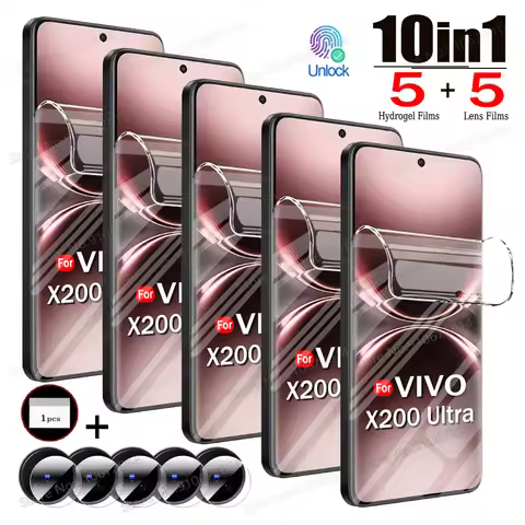 10IN1 For VIVO X200 Ultra Hydrogel Film For VIVO X100 Ultra X100S X200S X70 X80 X90 X200 Pro Mini Ca