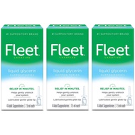 Fleet Liquid Glycerin Suppositories for Adult Constipation, 4 Suppositories, 7.5 ml (Pack of 3)
