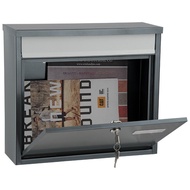 Outdoor Simple Locked Letter Box Galvanized Plate Color Beautiful Durable Letter Box Practical Cross