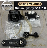 ( 100% ORIGINAL JAPAN ) NISSAN SYLPHY G11 2.0 ENGINE MOUNTING SET 11360-ED000 11220-EW600 11210-ED80