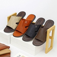 Number 44 45 46 47 48 - Men's Leather Sandals Super Size BIG Size Men's Casual Sandals Genuine Cowhi