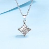 Female Gift Mo Square Sang pt950 Pendant Pendant Silver s925 Platinum Necklace Clavicle Valentine's 