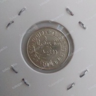 Uang Koin Kuno Hindia Belanda 1/10 Gulden Bahan Perak Plus Tempat