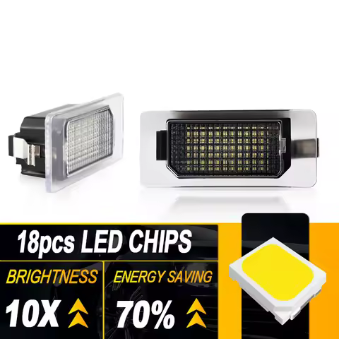 LED Number License Plate Lights License Lamp FOR Audi A1 8X A3 8V Sedan Hatchback A4 B8 B9 Sedan Wag