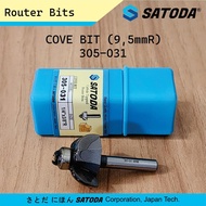 MATA SATODA PROFILE BIT Router Bit Cove Bit 1/ 4 Inch x R.9.5 mm Japan Tech 305-031