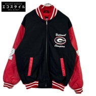 G3 Sports Red x Black Leather Trim Georgia Stadium Jacket [Used]