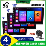 [4GB+64GB]Evean 9/10 inch 5G Wifi Car Android Player Radio Kereta Bluetooth 2Din Car Multimedia Head