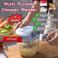 [SG] 900ml Garlic Chopper, Blender, Mini Food Processing Machine, Rechargeable Vegetable Chopper Ble