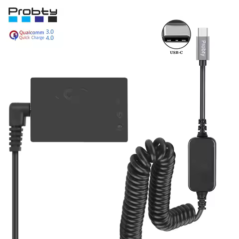 LP-E12 LPE12 ACK-E12 USB TYPE-C Cable Dummy Battery DR-E12 PD Adapter for Canon EOS M2 M10 M50 M100