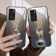 DMY lucky case huawei P40 pro P10 plus P30 lite nova 4e P50 pro P20 mate 20X 10 30 pro 20 40 50 Pro Tempered glass cover