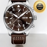 [High Quality] IWC Pilots Timing ModelIW377713Mechanical Men's Watch Timing Men's Watch Pilot Watch Men's Watch Imported from Switzerland7750Movement