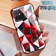 Softcase Glass Kaca VIVO Y75(5G) - Casing hp VIVO Y75(5G) [ S36 ].