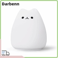 DARBEMY Night Lamp, 7 Colors Battery Powered LED Night Light, Multicolor Cat Breathing Mode Tap Cont