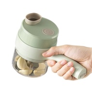 Z.Z Toy Store Handheld Electric Grinder Vegetable Slicer Meat Mincer 4-in-1 Two Containers Easy Grip