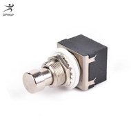 DP🔊🔥🔥🔥 1x 9-pin 3PDT กีต้าร์เอฟเฟค Pedal BOX STOMP Foot Metal SWITCH True BYPASS Black