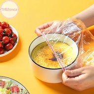 Trillionca 100pcs Colorful Disposable Food Cover Plastic Bag Wrap Food Lids Storage Bag SG