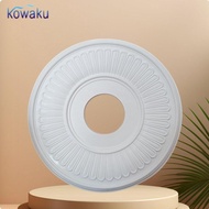 [vsrhkq] French Design Ceiling Medallion Elegant Design PU Ceiling Plate Easy to Install for DIY Ent