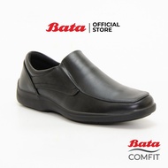 Bata Comfit Massaging Men's Lace up Formal Shoes รองเท้าทำงาน รองเท้าหนัง แบบสวม รุ่น Chlin สีดำ 8516520 Menformal UK:08 One
