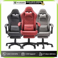 MUSSO+e}CA&Shark@Y+Series WJ+bl+p+l+I+Ergonomic Gaming Chair With Footrest, PU Leather Adjustable S