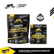 NPL 100% Creatine MonoHydrate (150g/500g) Micronized Water Retention Lean Muscle Strength Supplement