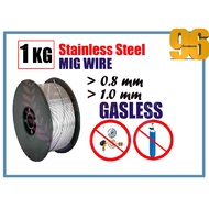 1Kg E308LT0-3 DAWAI MIG KIMPALAN TANPA GAS / GASLESS Stainless Steel Mig Wire Coil Welding