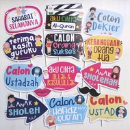 PROPS PHOTO BOOTH TEMA ANAK MUSLIM