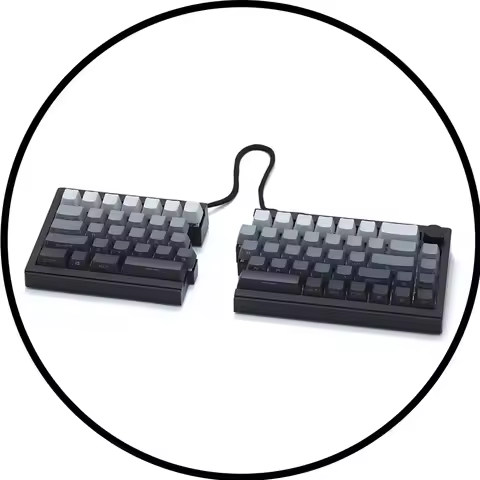 Zornher ST68 Split Mechanical Keyboard 68-Key Tri-mode QMK/VIA Hot Swap Customized Ergonomic Design 