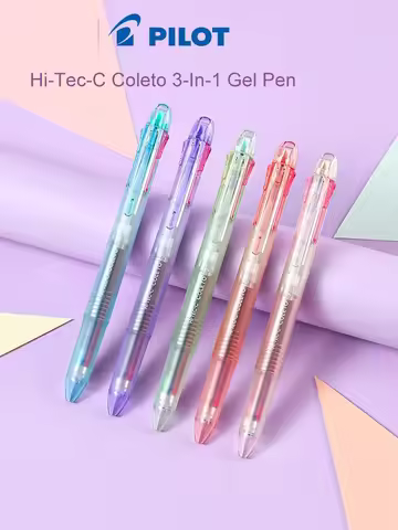 Pilot Hi-Tec-C Coleto Gel Ink Pen 0.4mm 3-In-1 Multifunctional Gel Pen Limited Transparent Colored P