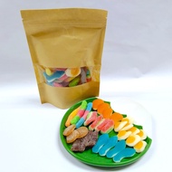 *Ready Stock* 1Kg Hepin Gummy Candy Mix Fruit Flavor Animated & Food Design