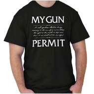 My g*n**s Permit 2Nd Amendment Constitution 2A men's  Crewneck T Shirt Tee