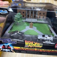 Jada佳達模型回到未來場景芝加哥街道與城鎮微型模型微縮含車模