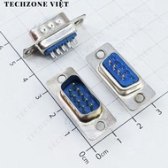 [10 Pieces]- 9-Pin Male DB9 Port 2 Rows Solder Wire Connector TechZone Viet