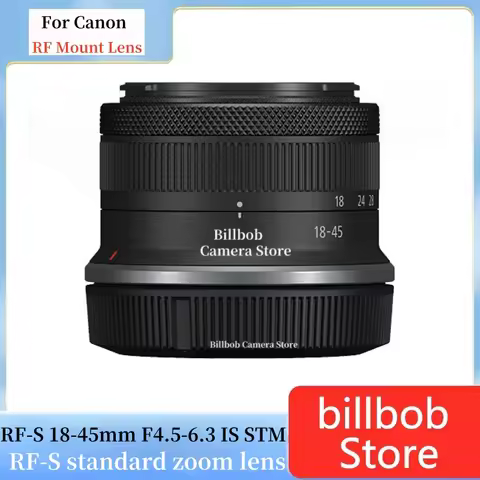 99%New Original RF-S18-45mm F4.5-6.3 IS STM Lens For Canon EOS RP R7 R8 R10 R50 APS-C Format Mirrorl