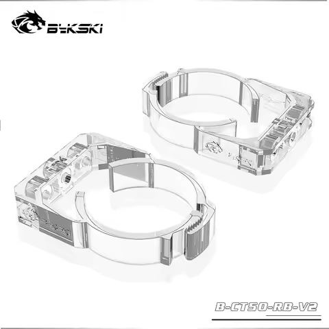 Bykski B-CT50-RB-V2 / B-CT60-RB Acrylic Ring Buckle For 50/60mm Diameter Cylindrical Reservoir Brack