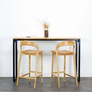 Teak bar table / Teak bar table and chair Set / cafe bar table