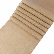 Jute Table Runner Linen Table Runner Solid Color Jute Table Runner Family Table Decoration Cloth Ame