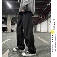 jeans levis 501 original straight cut denimElastic waist jeans men s trend straight all-match Korean version ins wide-l