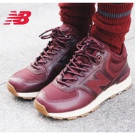 現貨 iShoes正品 New Balance 574 女鞋 皮革 豬肝紅 紅 質感 復古 休閒鞋 WH574BC B