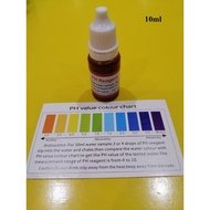 PH test solution, PH test, PH measurement, PH test 10ml (comparison color chart included)
