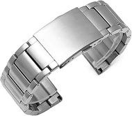 For Diesel For DZ4316 For DZ7395 For DZ7305 For DZ4209 For DZ733 24mm 26mm 28mm 30mm Stainless Steel Watch Strap Men Metal Solid Wrist Band Bracelet (Color : A-silver, Size : 28mm)