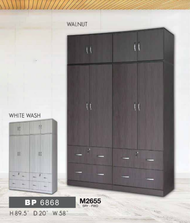 M68 L2.5 X H7.5 Feet Swing Door Wardrobe / Wardrobe with Large hanging space / Almari Baju  / Almari